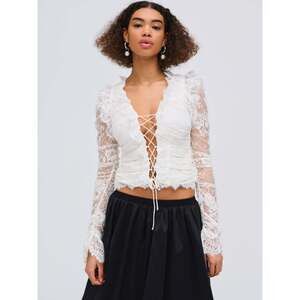 For Love & Lemons Lexi Top XS / White